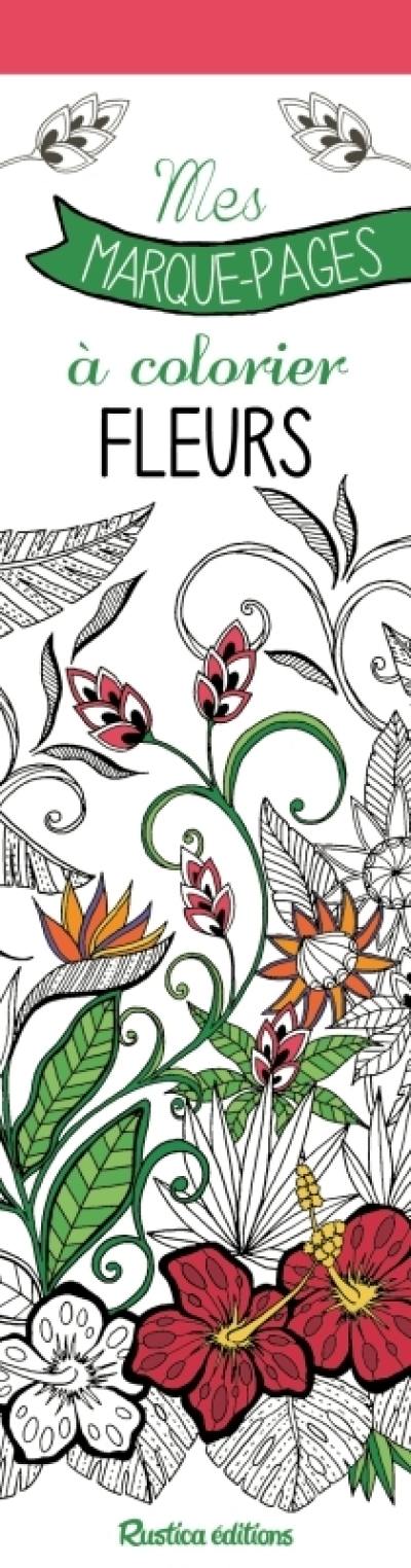 Fleurs : mes marque-pages à colorier
