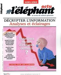 L'Eléphant : la revue, hors-série, n° 29. Pourquoi moins d'enfants demain ?