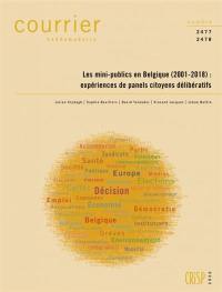 Courrier hebdomadaire, n° 2477-2478. Les mini-publics en Belgique (2001-2018) : expériences de panels citoyens délibératifs