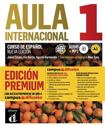 Aula internacional 1, edicion premium : curso de espanol A1 : recursos digitales + audio MP3