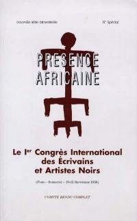 Présence africaine, n° 8-9-10. Premier congrès international des écrivains et artistes noirs : Paris-Sorbonne, 19-22 septembre 1956 : compte rendu complet