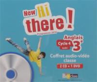 New Hi there ! anglais 3e, cycle 4, A2-B1 : coffret audio-vidéo classe, 2 CD + 1 DVD : programme 2016