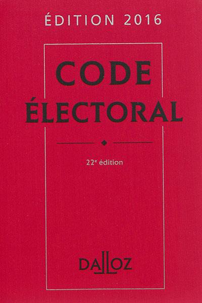 Code électoral 2016