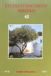 Etudes et documents berbères, n° 48. Volume des mélanges