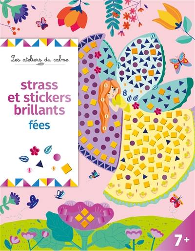 Strass et stickers brillants fées : pochette avec accessoires