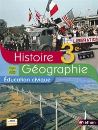 Histoire, géographie, éducation civique 3e : programme 2012