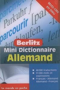 Mini dictionnaire allemand : français-allemand, allemand-français