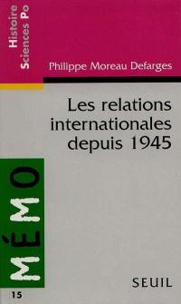 Les relations internationales depuis 1945