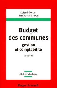 Budget des communes : gestion et comptabilité : à jour au 1er juillet 2001