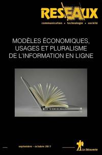 Réseaux, n° 205. Modèles économiques, usages et pluralisme de l'information en ligne