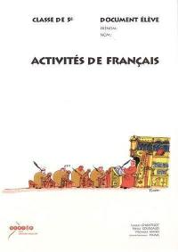 Activités de français, classe de 5è : document élève