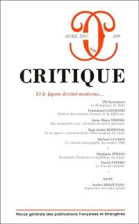 Critique, n° 839. Et le Japon devint moderne...
