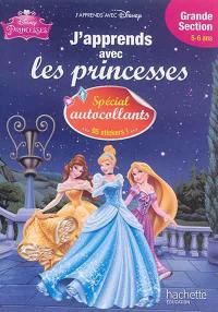 J'apprends avec les princesses, grande section, 5-6 ans : spécial autocollants