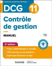 DCG 11, contrôle de gestion : manuel : savoirs et compétences