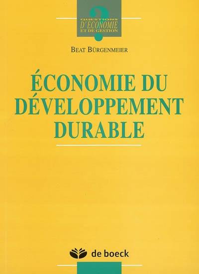 Economie du développement durable
