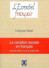 La variation sociale en français