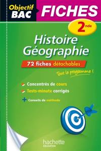Histoire géographie 2nde : 72 fiches détachables