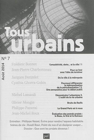 Tous urbains, n° 7 (2014)