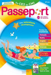 Passeport du CE2 au CM1, 8-9 ans : toutes les matières : nouveaux programmes