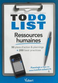 Ressources humaines : 50 plans d'action & plannings + 200 best practices