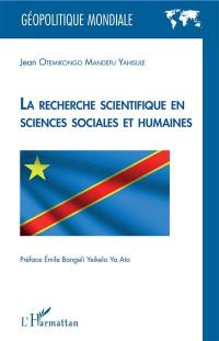 La recherche scientifique en sciences humaines et sociales