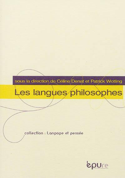 Les langues philosophiques