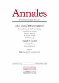 Annales, n° 1 (2018). Micro-analyse et histoire globale