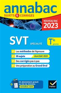 SVT spécialité terminale générale : nouveau bac 2023