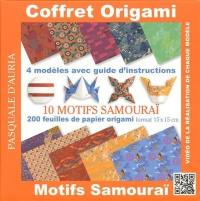 Coffret origami motifs samouraï : 10 motifs samouraï : 4 modèles avec guide d'instructions