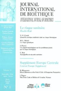 Journal international de bioéthique, n° 1 (2000). Le risque sanitaire. Health risk