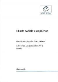 Charte sociale européenne : addendum aux conclusions XV-2 (Irlande)