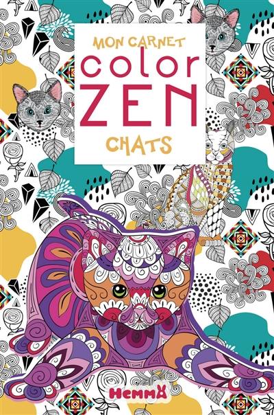 Chats : mon carnet color zen