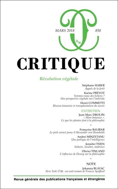 Critique, n° 850