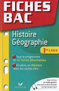 Histoire géographie, 1re L, ES, S