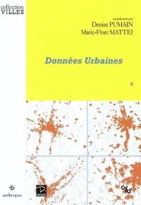 Données urbaines. Vol. 4