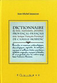 Dictionnaire de mots, expressions, proverbes : provençal-français