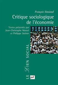 Critique sociologique de l'économie