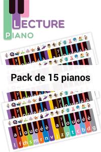Lecture piano : pack de 15 pianos