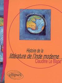 Histoire de la littérature de l'Inde moderne : le roman, XIXe-XXe siècle