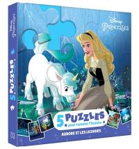 Aurore et les licornes : 5 puzzles pour raconter l'histoire