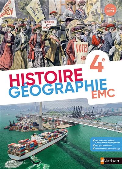 Histoire géographie, EMC, 4e : 2023