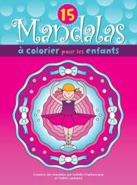 15 mandalas à colorier pour les enfants : ballerine