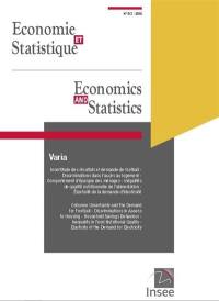 Economie et statistique, n° 513