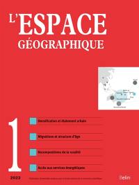 Espace géographique, n° 1 (2022)