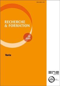 Recherche et formation, n° 95. Varia