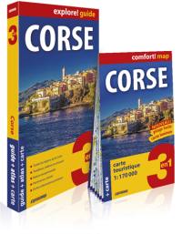 Corse : 3 en 1 : guide + atlas + carte