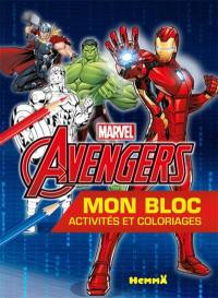 Avengers : mon bloc activités et coloriages