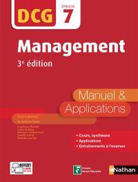 Management, DCG épreuve 7 : manuel & applications