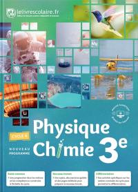 Physique chimie 3e, cycle 4 : nouveau programme