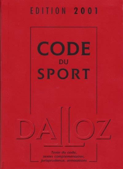 Code du sport 2001